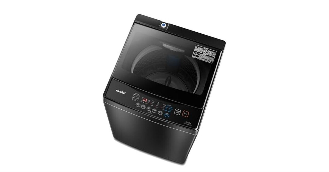 COMFEE' 洗濯機 5.5kg CAC06EW55/T-S1 レビュー！一人暮らしに最適な