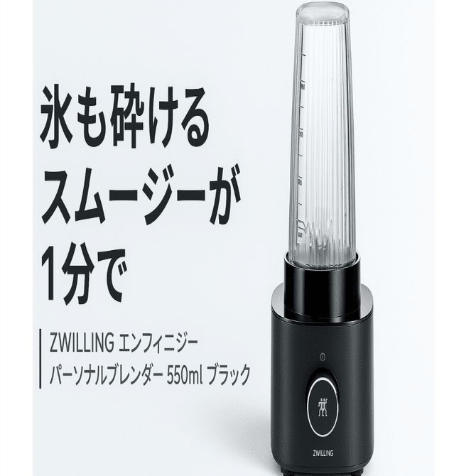 ZWILLING エンフィニジー パーソナルブレンダー 550ml ｜氷も冷凍果実
