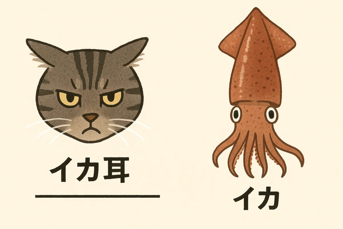 猫・イカ耳(アクリルガッシュ) Cat Squid-Ear Collection Autumn 2025｜みそかりん
