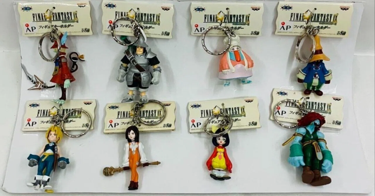 ファイナルファンタジー9 フィギュアキーホルダー 全8種 タグ付き★美品★ 本日見つけた掘り出しモン!】FF9ファイナルファンタジーIX フィギュア