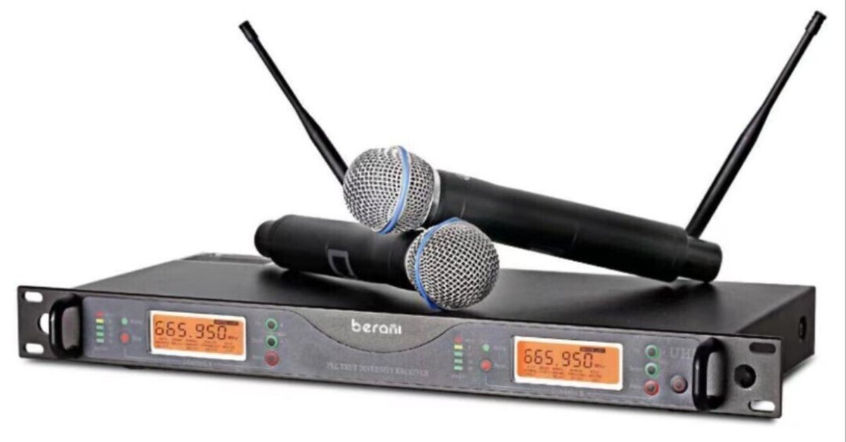 プロ仕様UHFワイヤレスマイクシステム Wireless Microphone 本日見つけた掘り出しモン!】プロ仕様UHFワイヤレスマイク