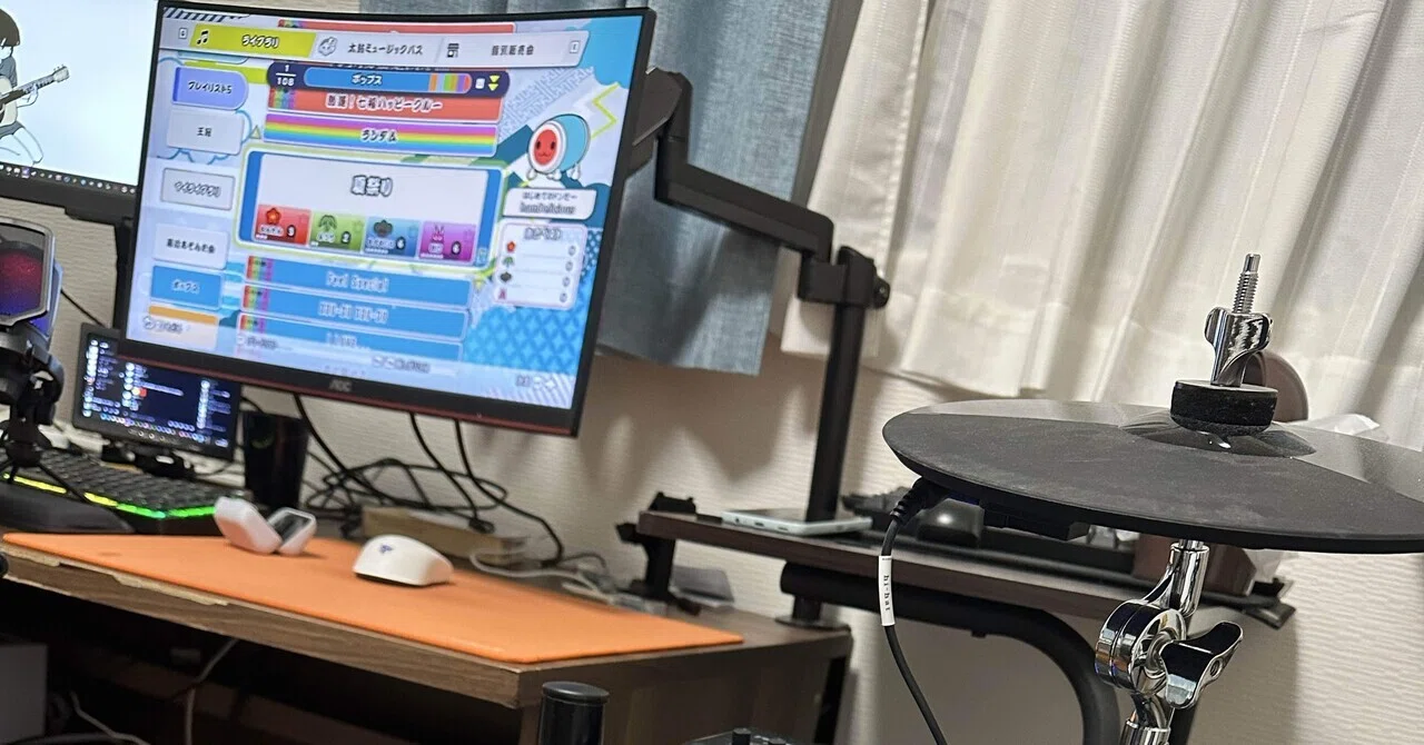 電子ドラムで太鼓の達人をやりたい｜はむ