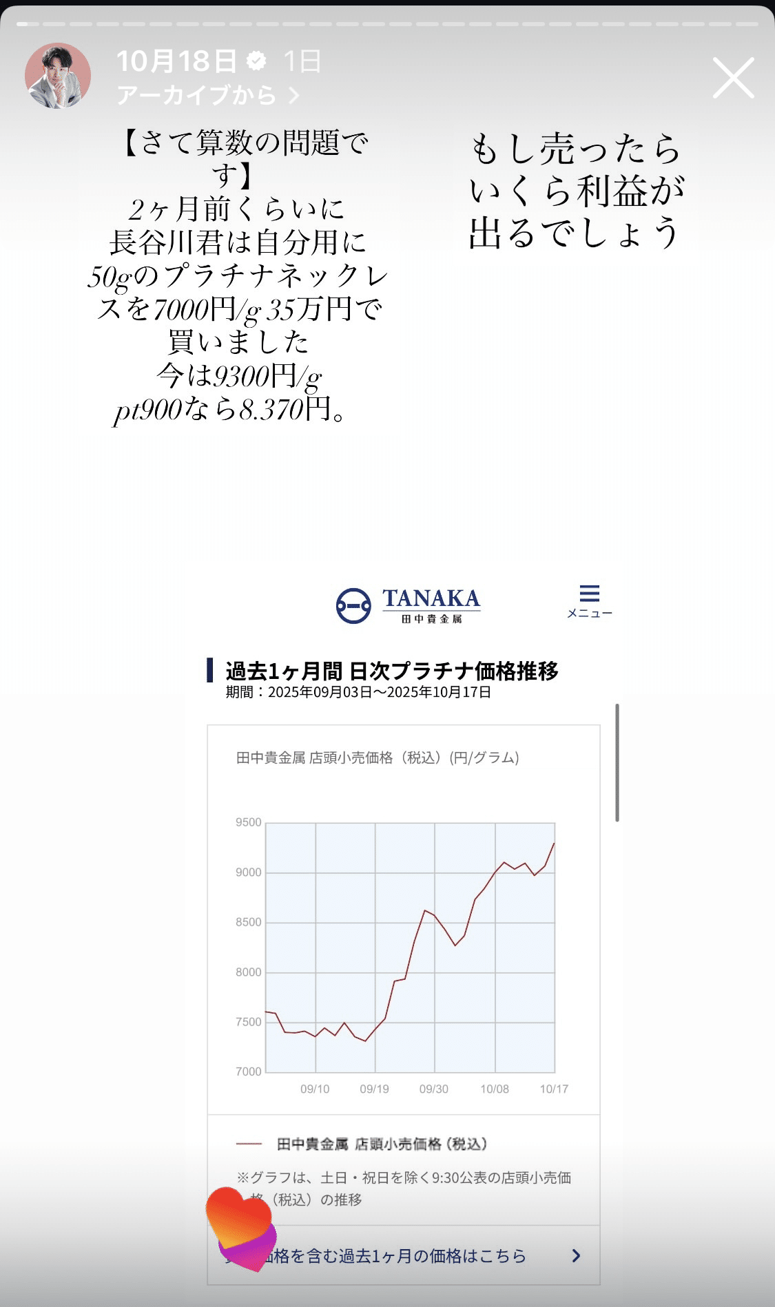 答え合わせ】2ヶ月前に購入したネックレスは、今いくらなのか。｜ジュエリー長谷川