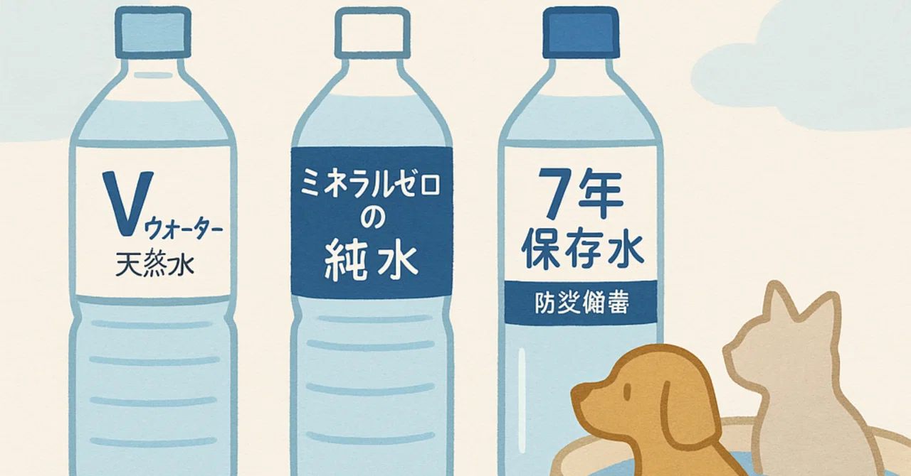 🐶😺わんにゃんの“水”も備える時代へ！日常使い＆災害備蓄で安心の3選