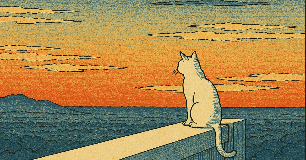 白猫と黒猫シリーズ　冬景色 白猫と黒猫シリーズ 冬景色