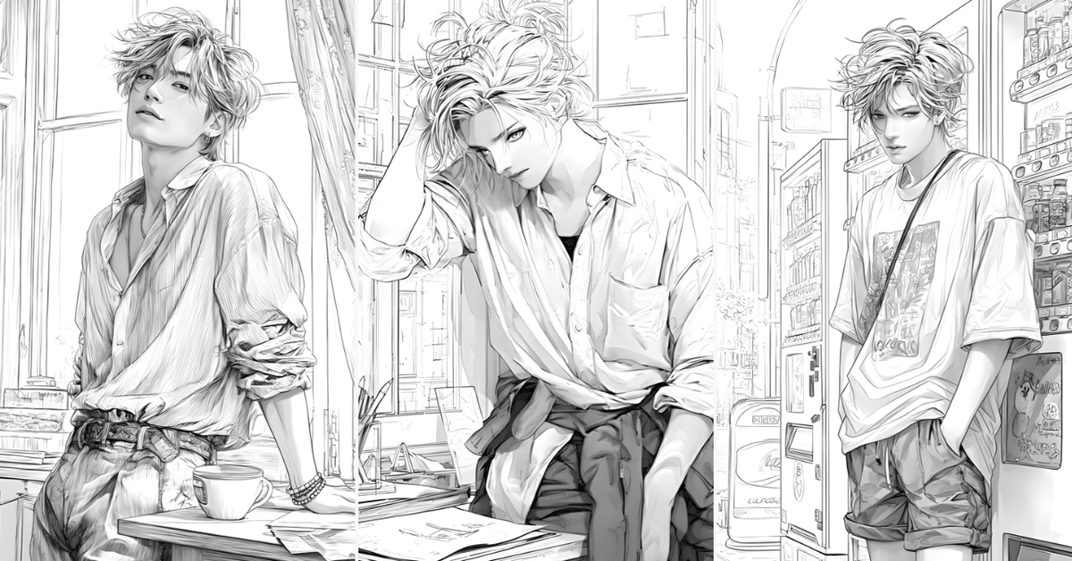 Still Moments vol.3 - アート感覚で楽しむスケッチ風イケメン