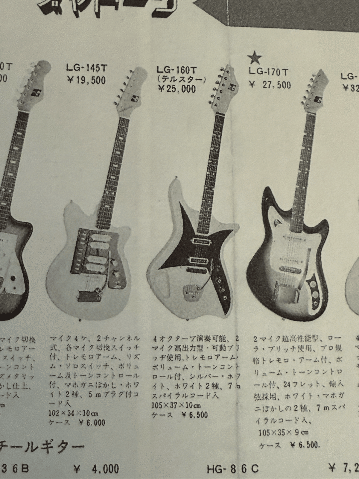 【60s】GUYATONE LG-160T テルスター ヴィンテージ Guyatone LG-160T TELSTAR c.1965（ビンテージ/送料無料）【楽器