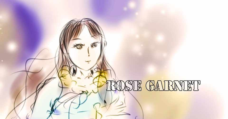 ネグリジェの夜の夢 マイ イラストポエム Rose Garnet Note