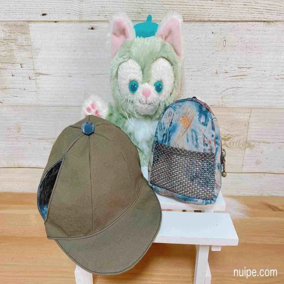 ダッフィーサイズ】帽子（キャップ）の型紙｜ぬいぺ｜ぬい服の先生