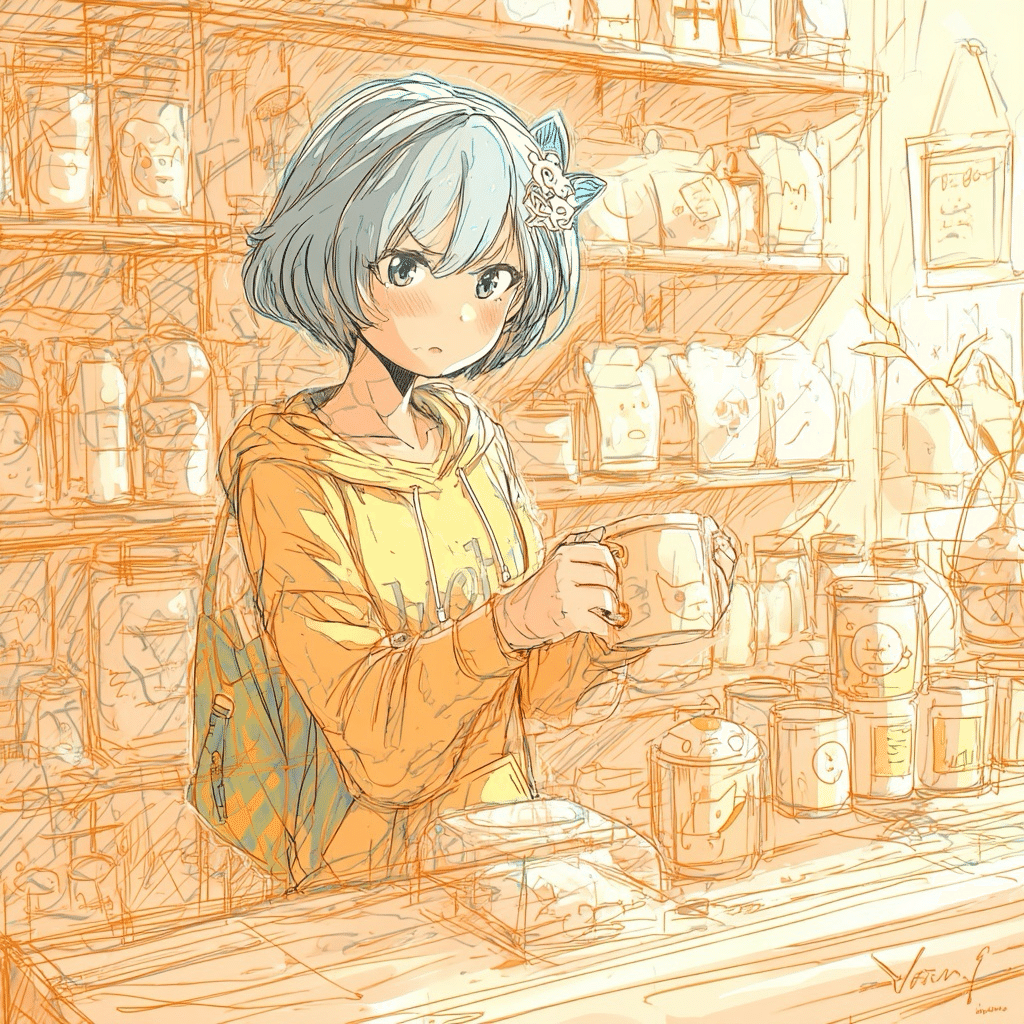 AIイラスト】今回の成果物|テーマ：鉛筆画｜茉白トキ@十人十色Project