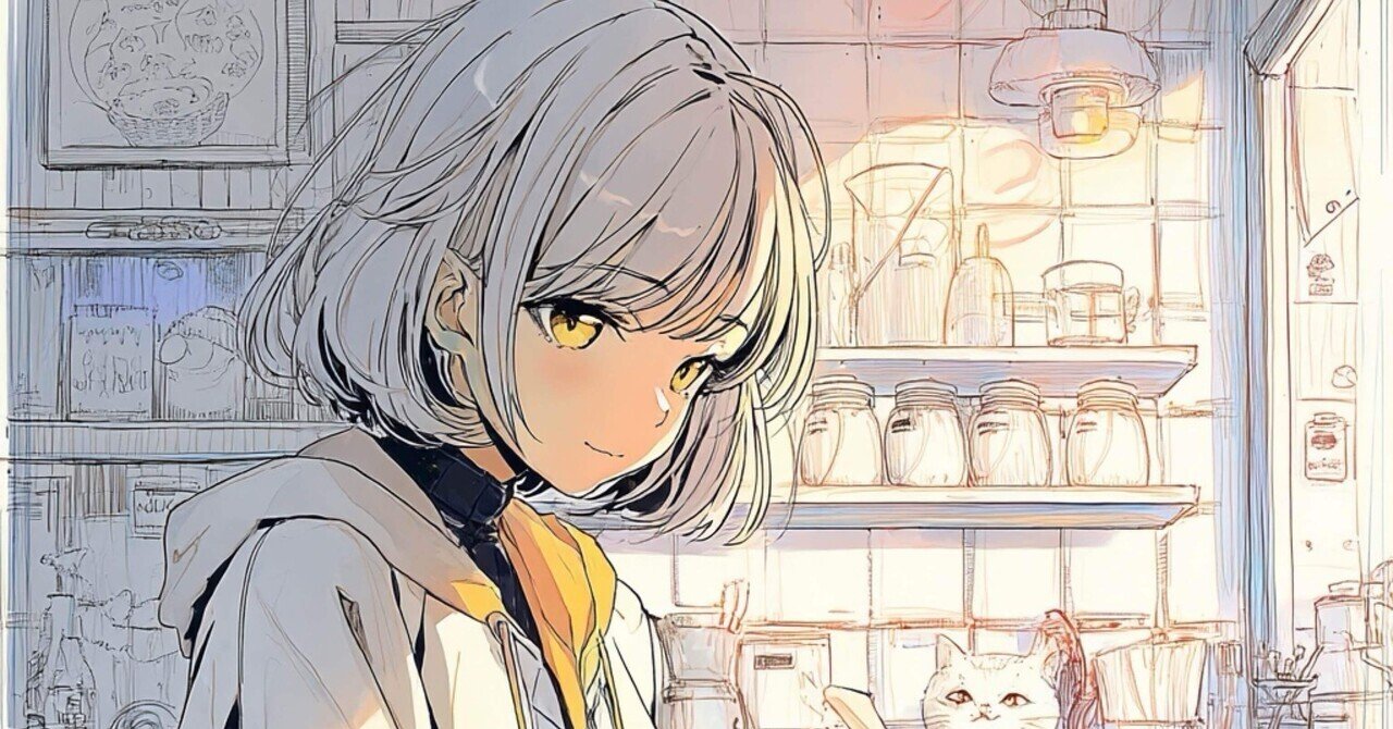 AIイラスト】今回の成果物|テーマ：鉛筆画｜茉白トキ@十人十色/AI