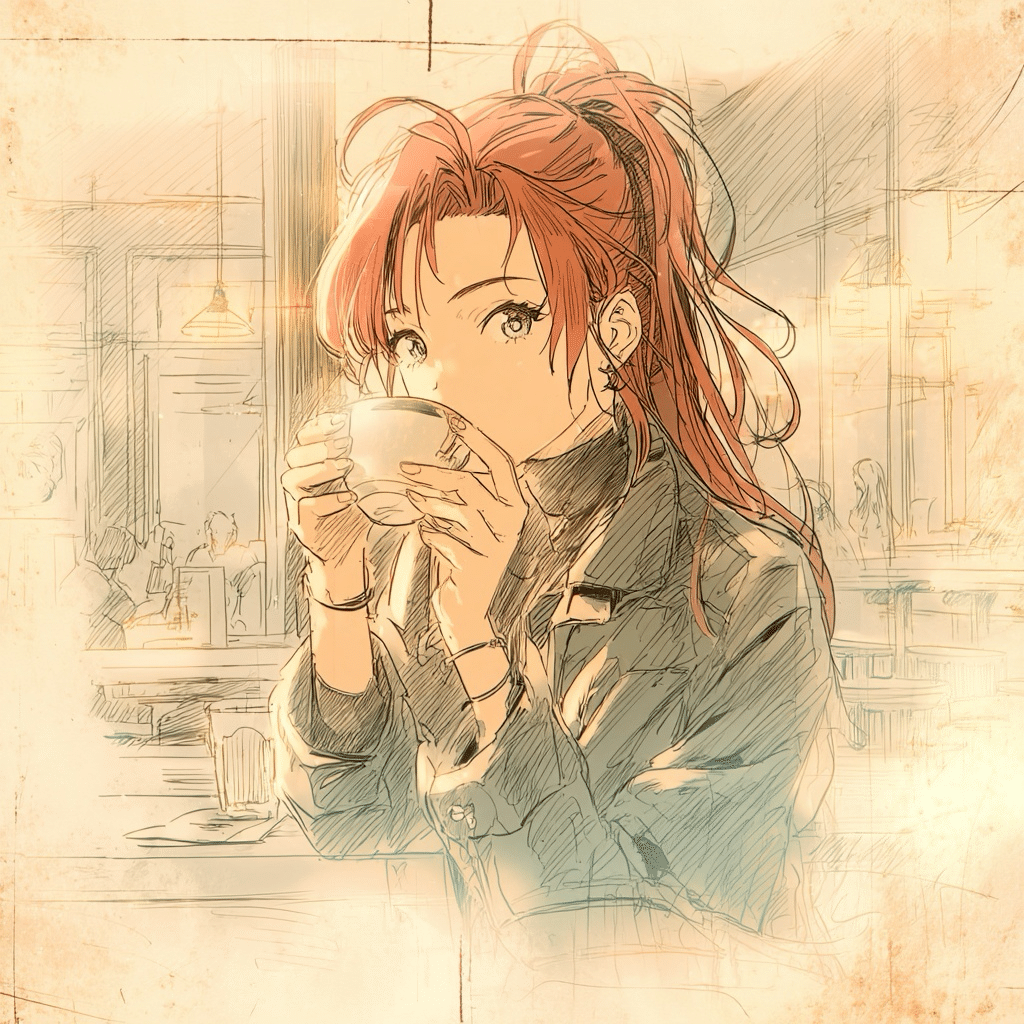 AIイラスト】今回の成果物|テーマ：鉛筆画｜茉白トキ@十人十色Project