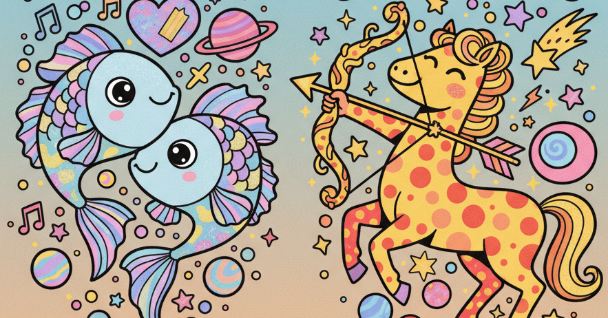 うお座×いて座】夢見る魚座と冒険好きな射手座、この2人の相性は?恋愛