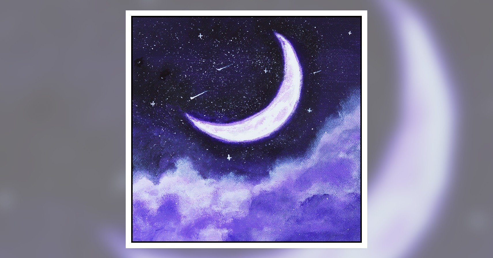 アクリル絵の具を使用した三日月の描き方 Junya Art Note アクリル絵の具を使用した三日月の描き方 Junya Art Note