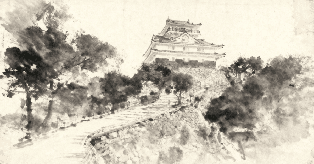 織田信長公時代の岐阜城図 稲葉山風景