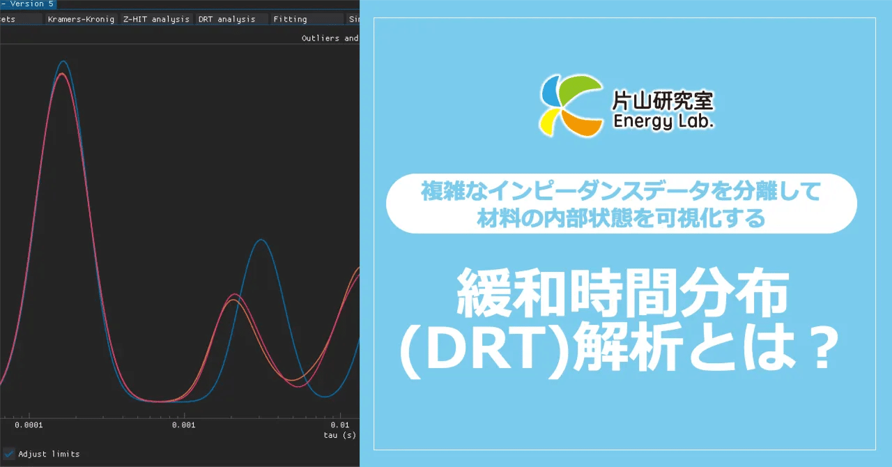 複雑なインピーダンスデータを分離して材料の内部状態を可視化する ― 緩和時間分布（DRT）解析とは？｜東京理科大学・片山研究室