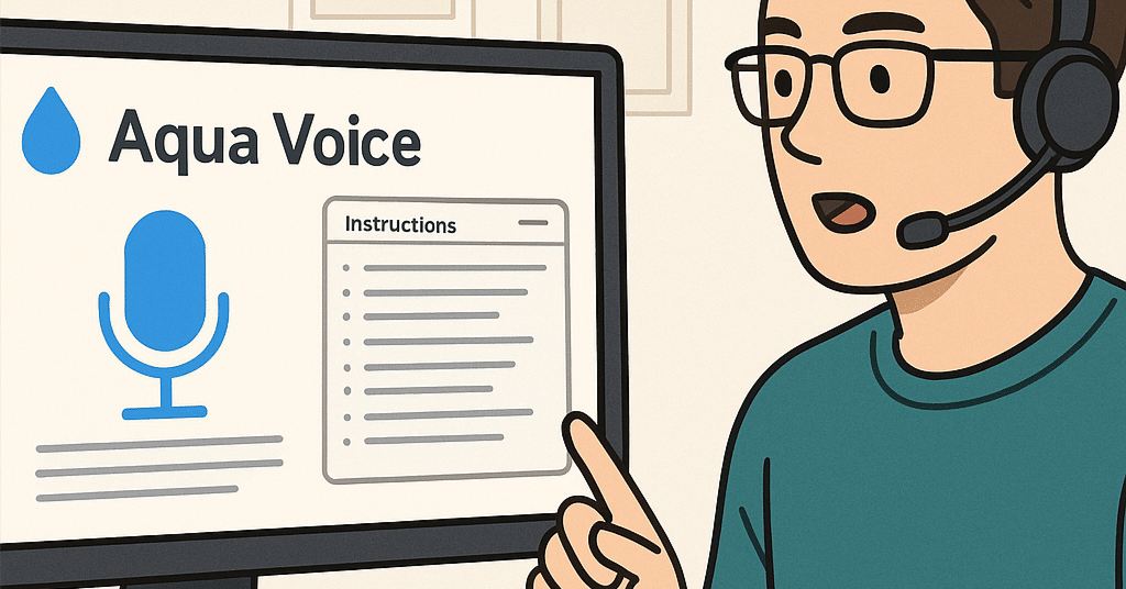 声で書くという新しい執筆スタイル：Aqua Voice の実践｜しょっさん