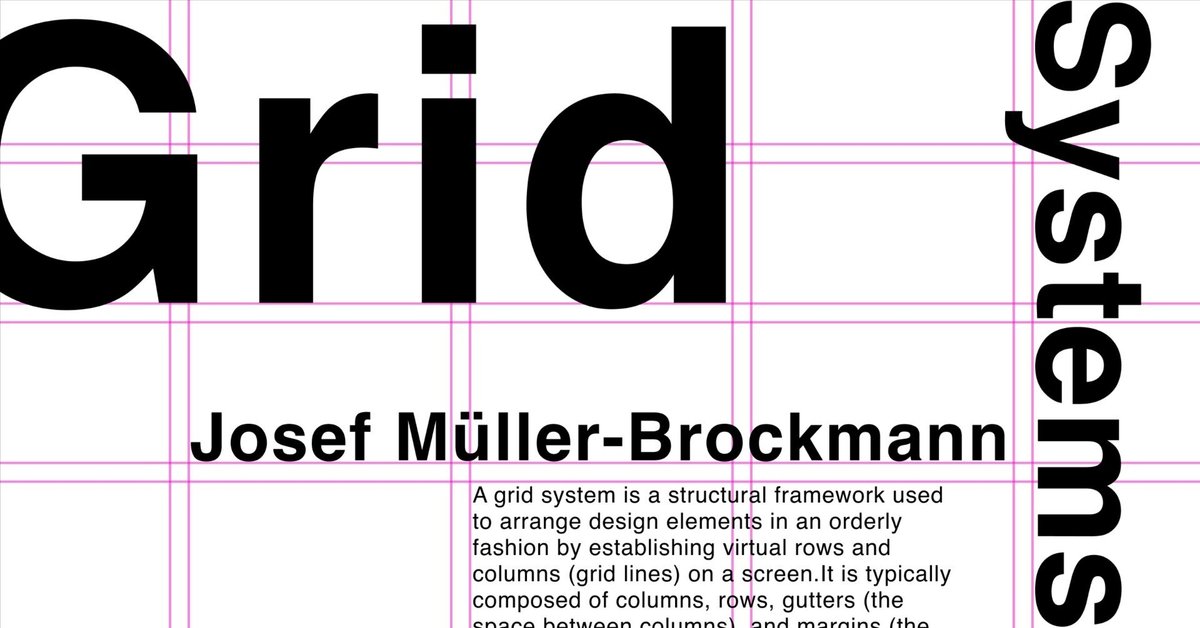グリッドシステムについての学び｜📚Grid systems in graphic
