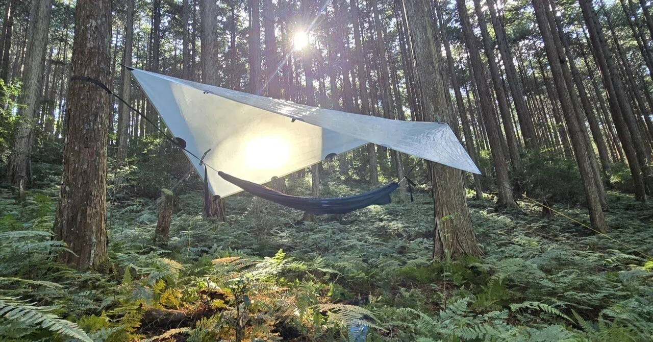 お散歩ハンモック#1 Tiny HammockとULTAR TNT Tarp｜ssaw あるく