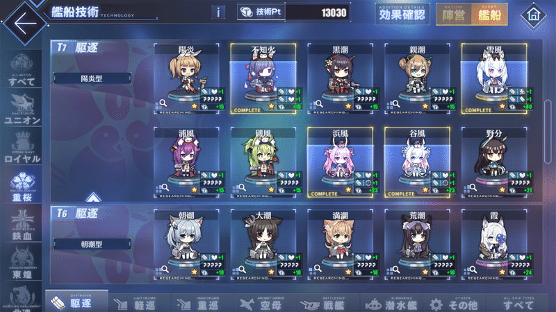 アズールレーンlv1が1艦になったので1艦ずつレビュー Kx8 Note