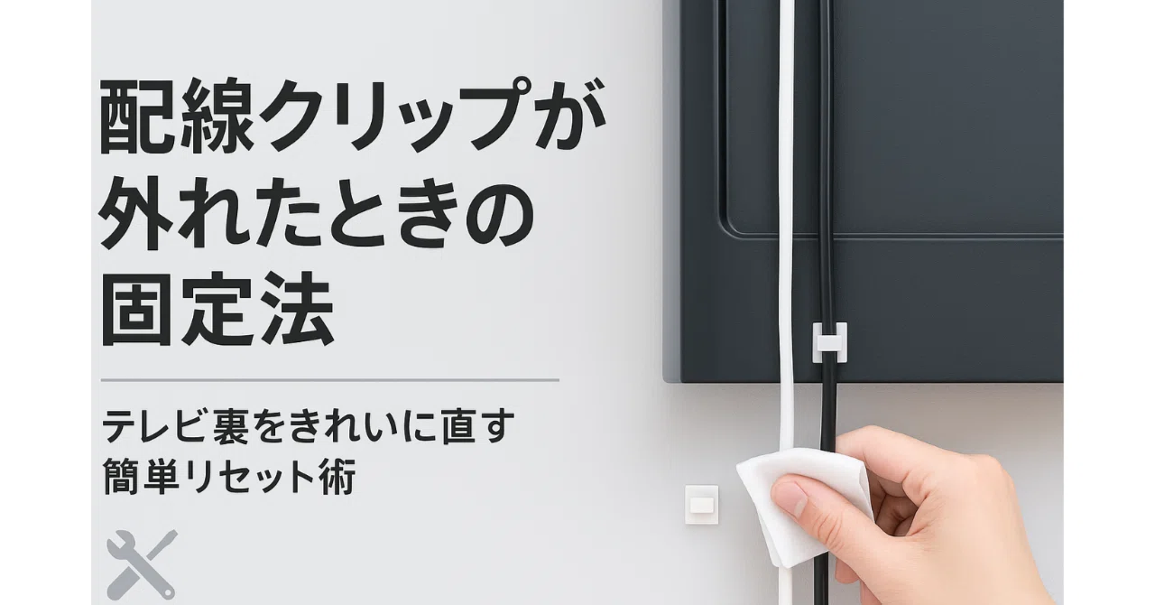 How to Fix Detached Cable Clips Behind the TV | Permanent Fixing ...
