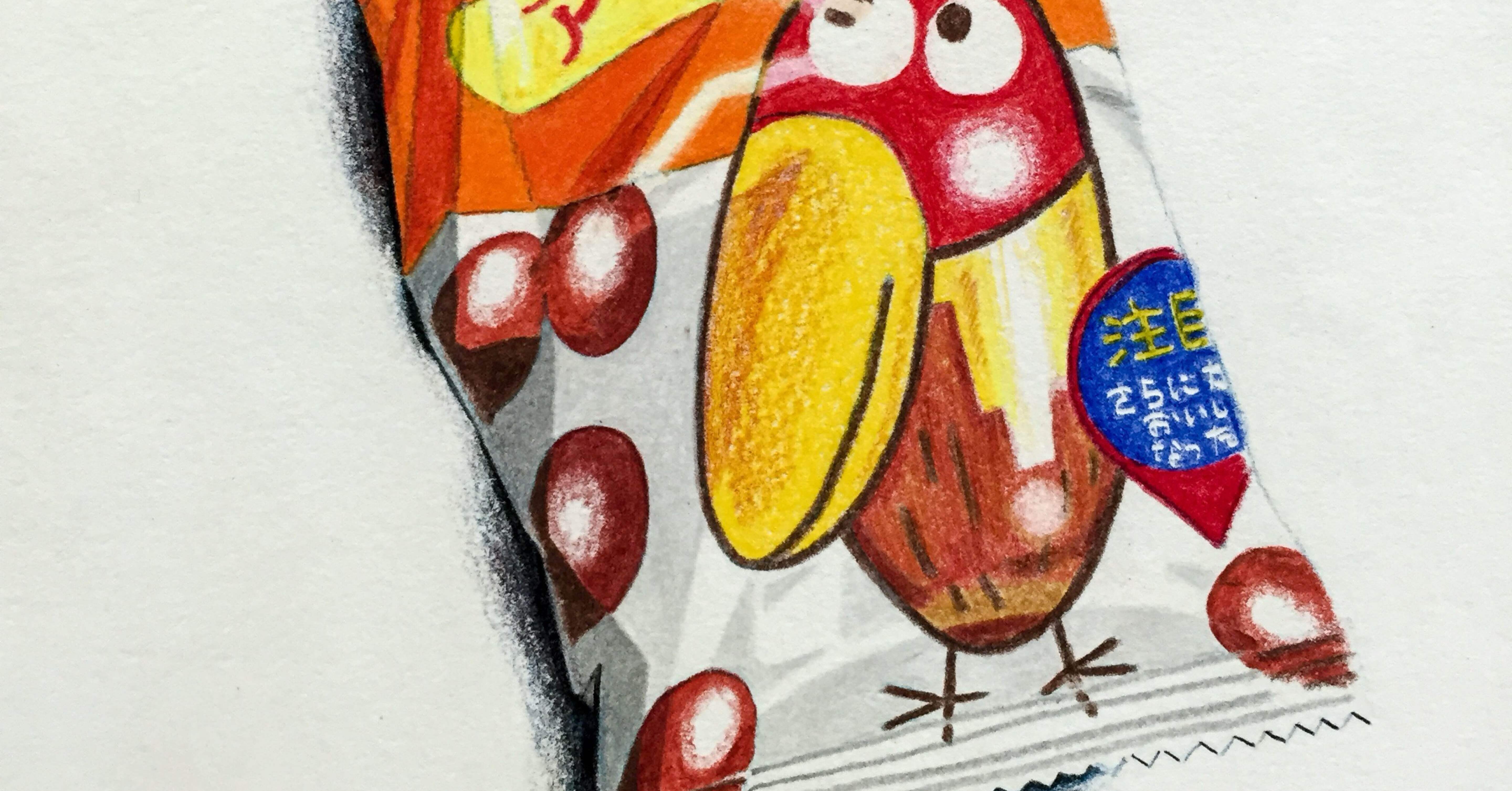 昔描いた色鉛筆画｜構造体N