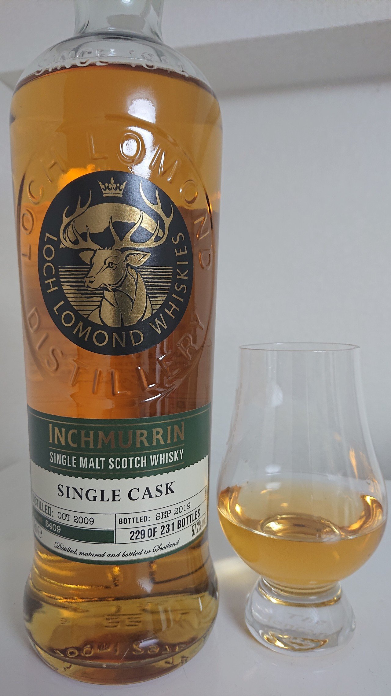 No.12】インチマリン 2009 9年 シングルカスク57.2% オフィシャル｜okeji