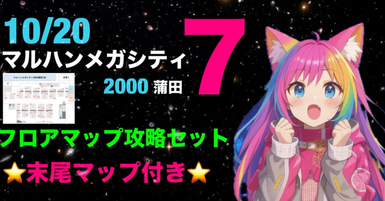 10/20】マルハンメガシティ蒲田7フロアマップ攻略セット｜【スロット