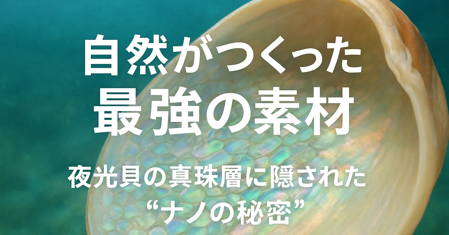 自然がつくった最強の素材 ― 夜光貝の真珠層に隠された“ナノの秘密