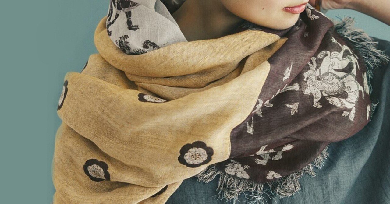 螺鈿紫檀五絃琵琶のロマンをまとう播州織ストール #2025正倉院展②