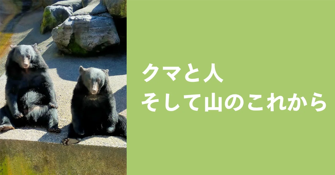 クマと人、そして山のこれから｜みやけかなえ🌲きこりおやこ