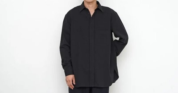 美品　25ss レショップ　オーバーダイシャツ　ブラック　3 美品 25ss レショップ オーバーダイシャツ ブラック 3