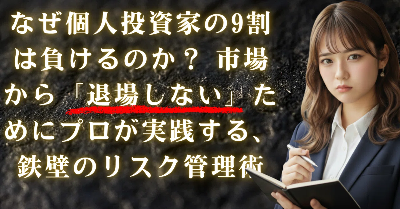 なぜ個人投資家の9割は負けるのか？ 市場から「退場しない」ためにプロ