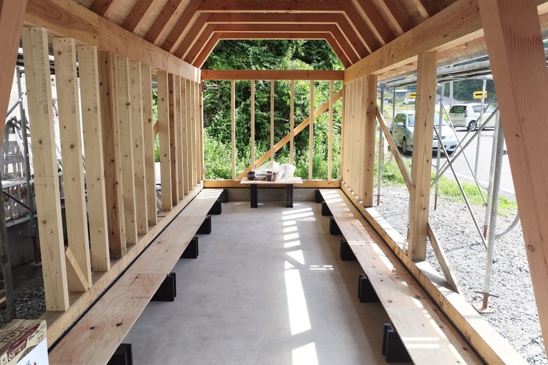 ハーフビルドで小屋を建てる Mountain Hut 施工編 上棟式 土台軒下塗装 屋根ポリカ貼り 島田真弓 Note ハーフビルドで小屋を建てる Mountain Hut 施工編 上棟式 土台軒下塗装 屋根ポリカ貼り 島田真弓 Note