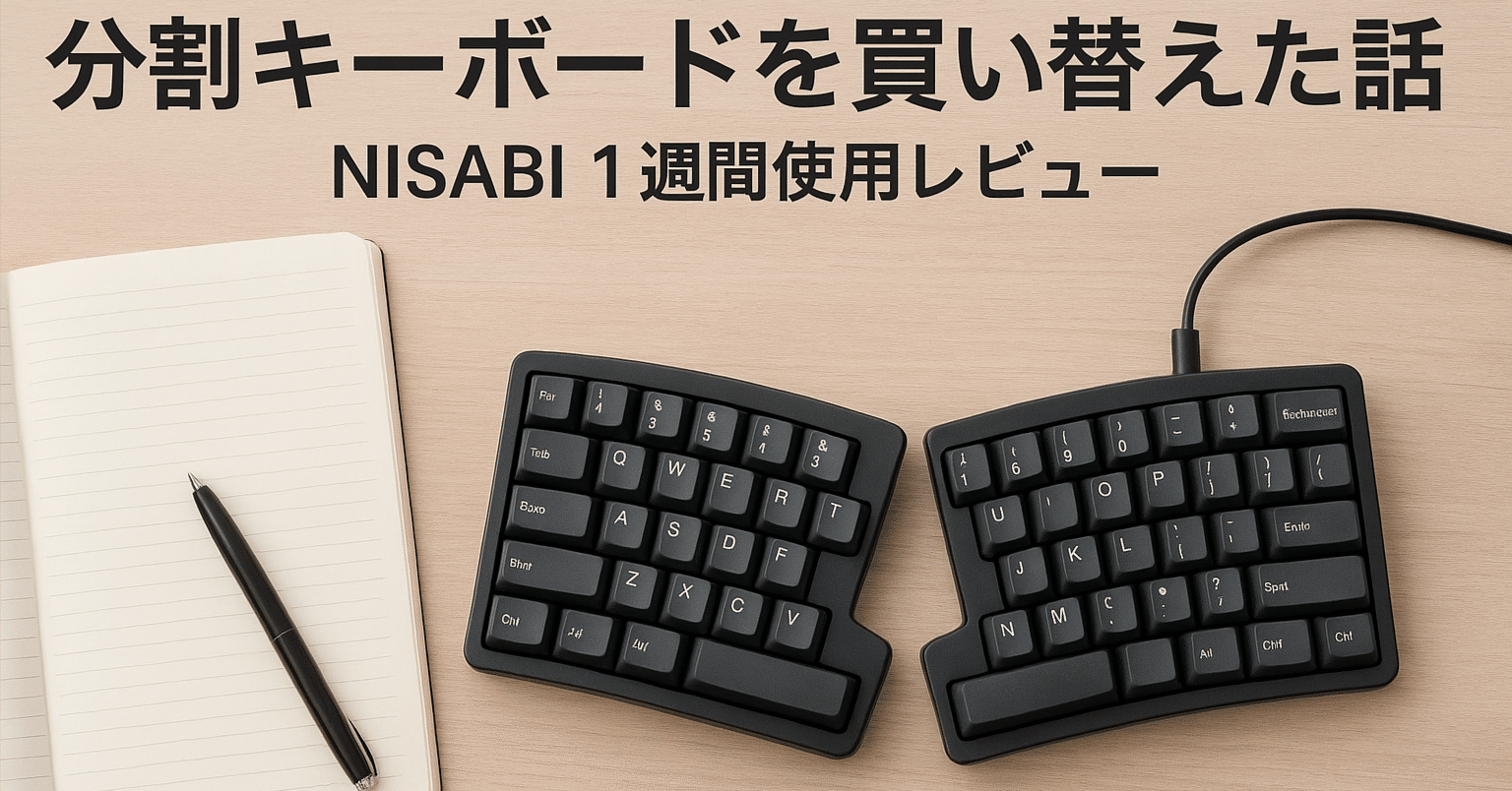 分割キーボードを買い替えた話 - NISABI 1週間使用レビュー｜CAMPION