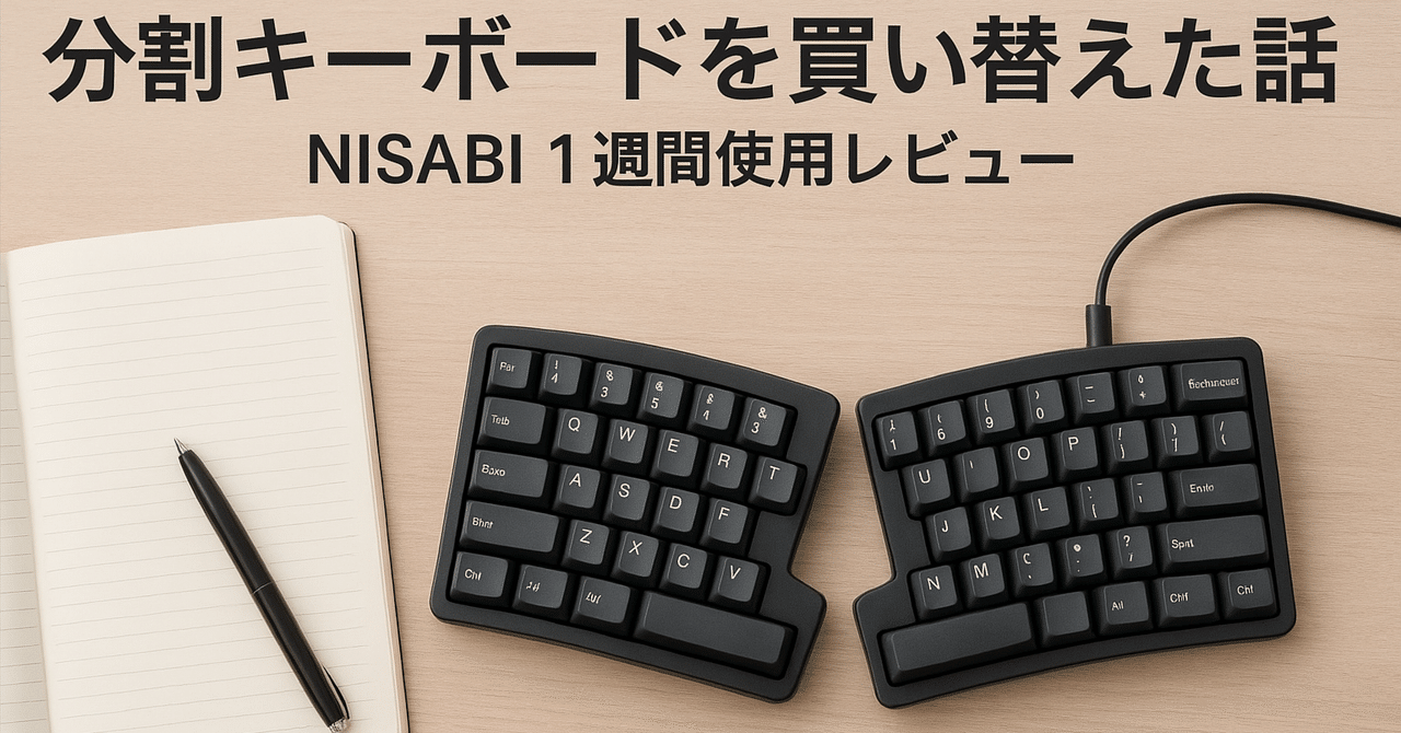 分割キーボードを買い替えた話 - NISABI 1週間使用レビュー｜CAMPION