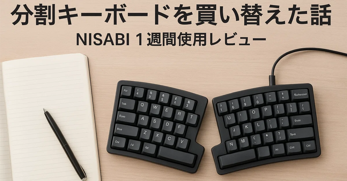 ライジュウ NISABI分割キーボード 本体 分割キーボードを買い替えた話 - NISABI 1週間使用レビュー｜CAMPION