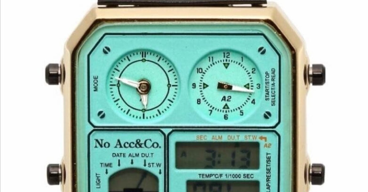 No Accessory&Co 三代目 アナデジテンプ レトロフューチャー 本日見つけた掘り出しモン!】No AccessoryCo 三代目