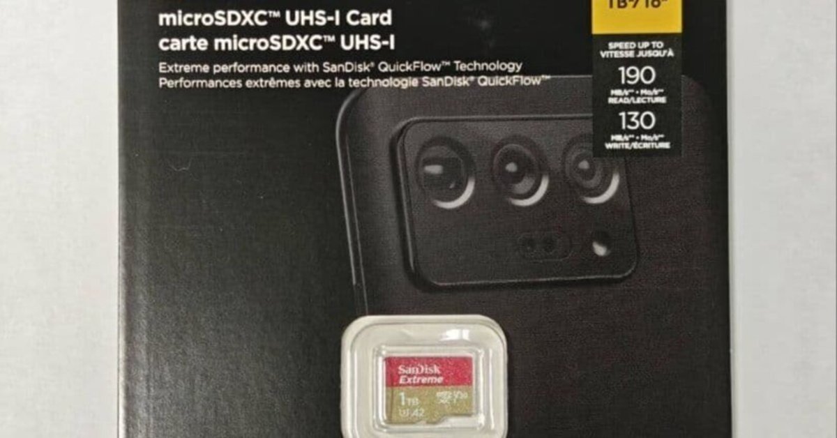 【未開封・保証書添付レシート付き】SanDisk Extream SSD 1TB 未開封・保証書添付レシート付き】SanDisk Extream SSD 1TB 未