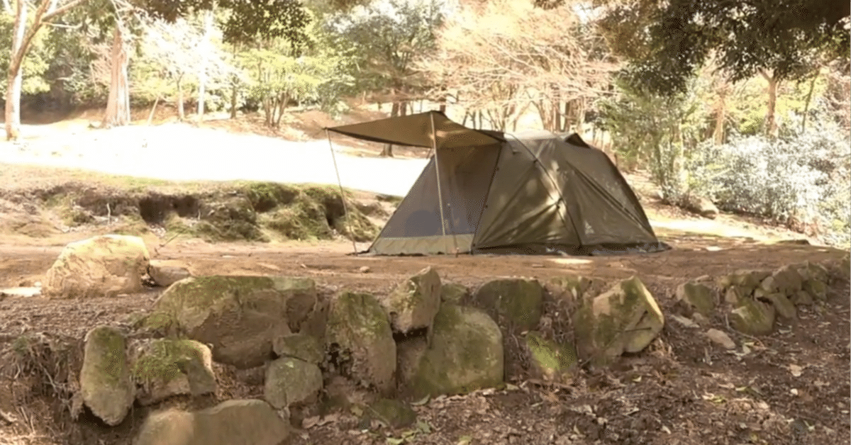 EKEXONツーリングドームテントでソロキャンプ｜尾上祐一郎(テントバカ)