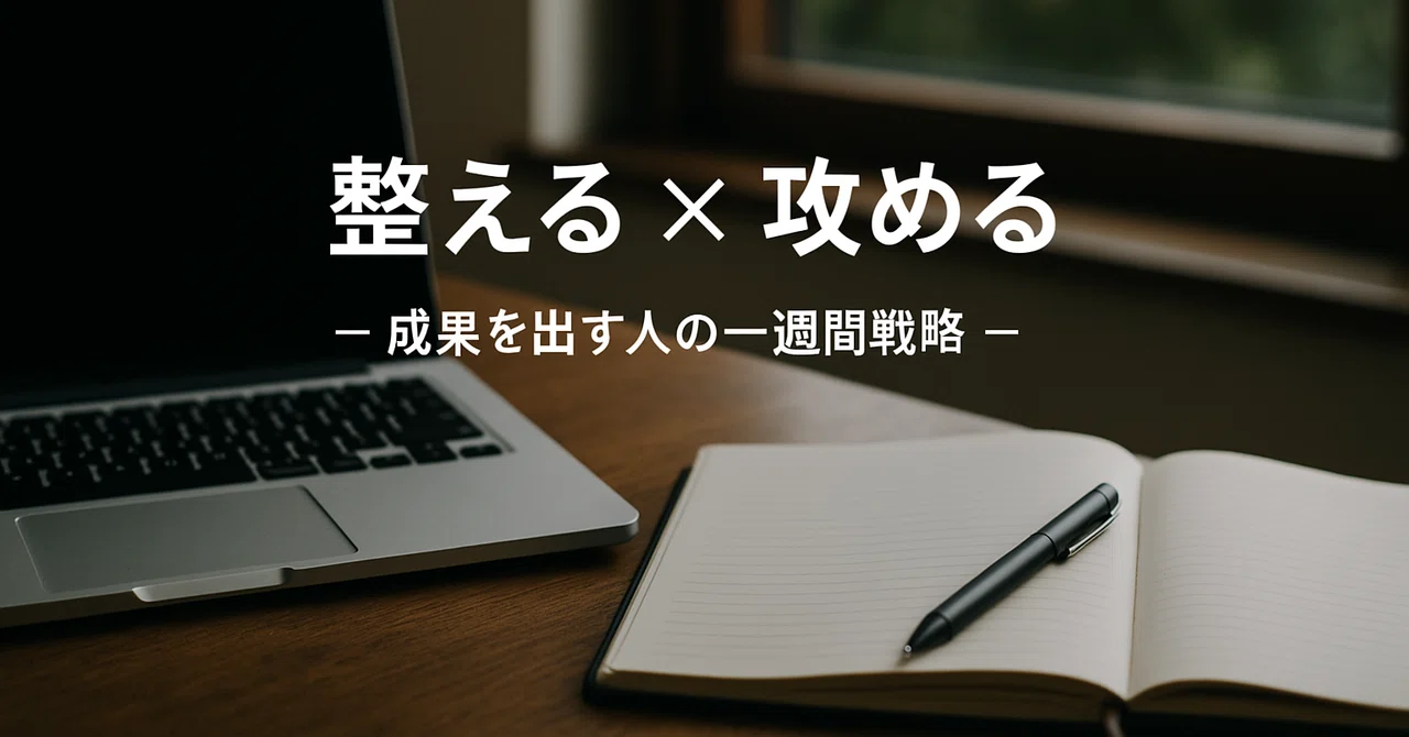 整える × 攻める ― 成果を出す人の一週間戦略 ―|大空 まさと