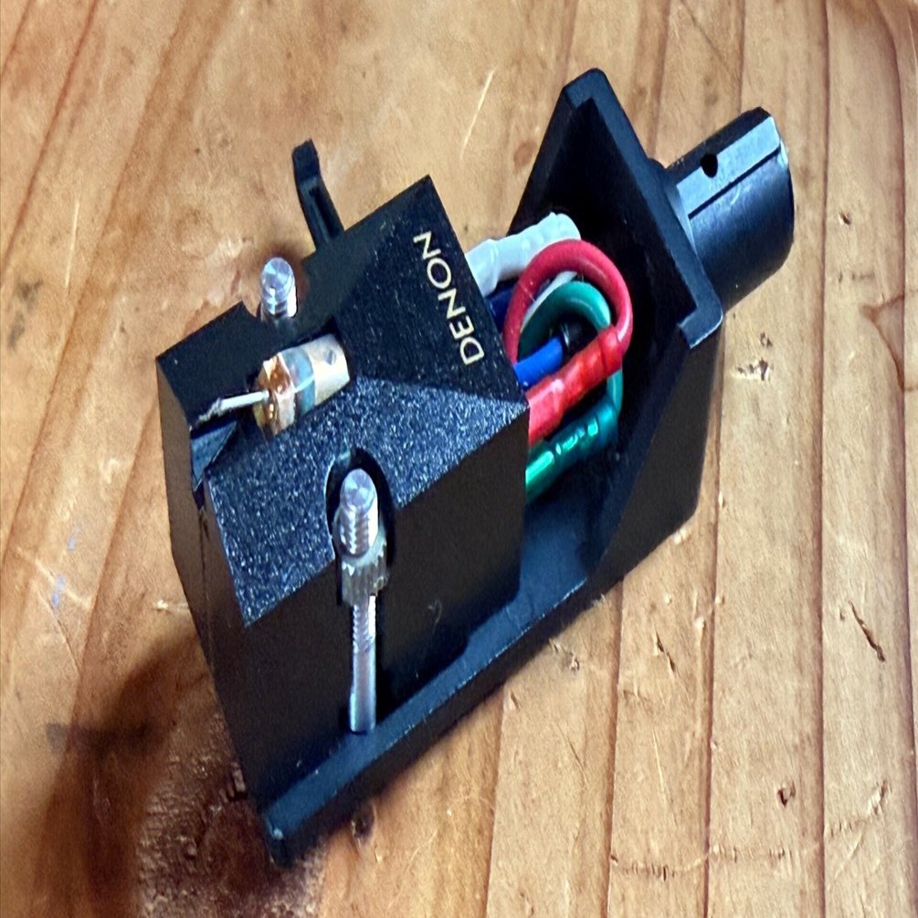 DENON MCカートリッジ　DL103 動作品 DENON MCカートリッジ DL-103 シェル PCL-5 良好品 取説つき DENON MC