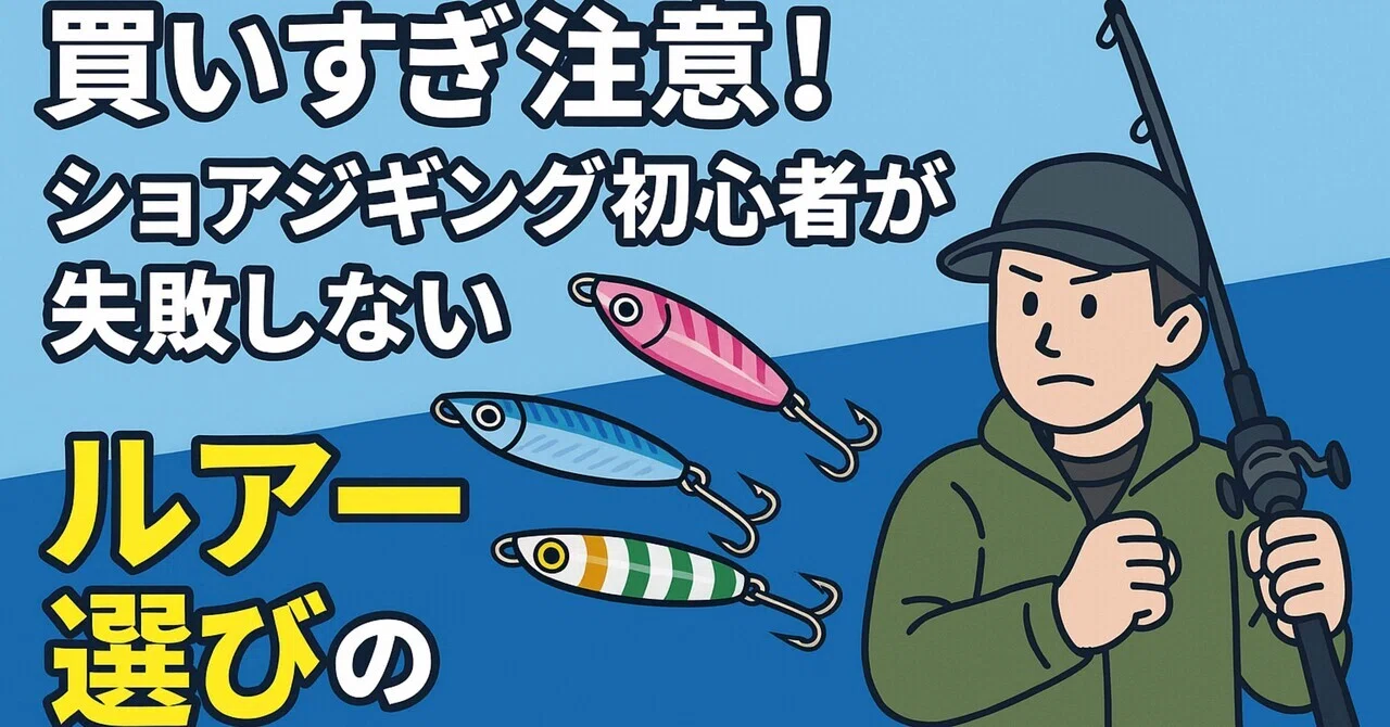 🎣 買いすぎ注意！ショアジギング初心者が失敗しないルアー選びの