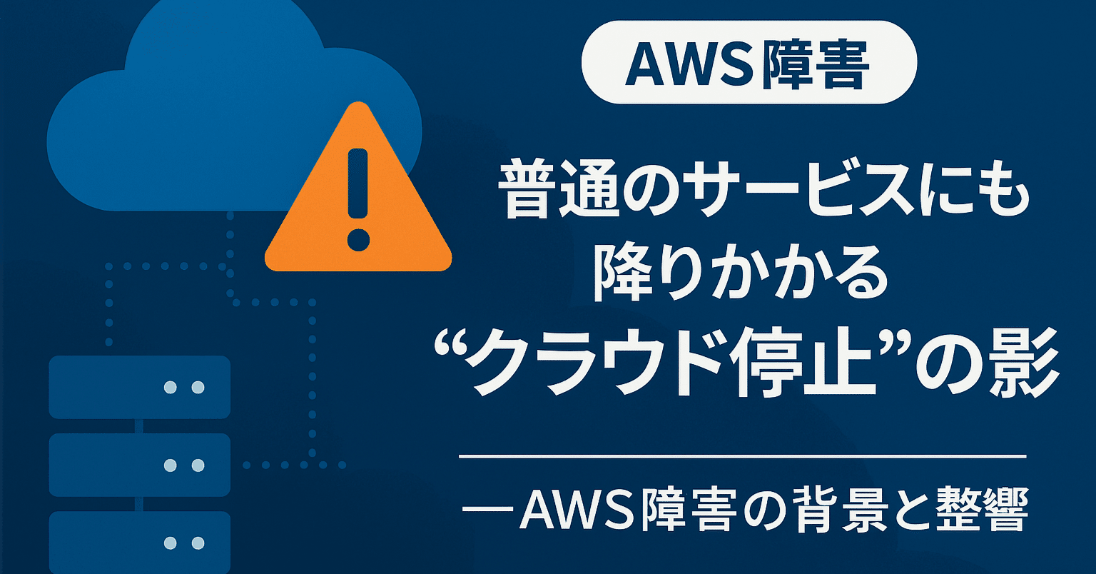 普通のサービスにも降りかかる“クラウド停止”の影──AWS障害の背景と影響｜ITがんばる太郎