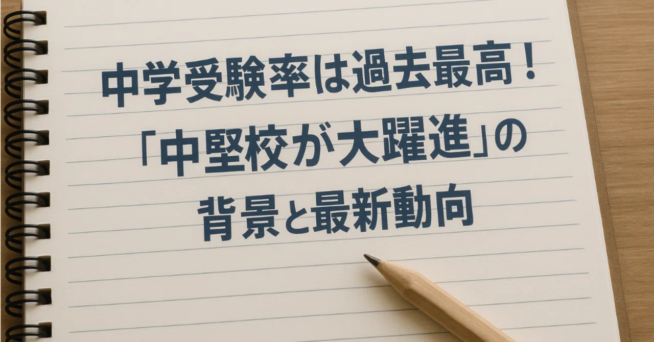 🏫 Middle School Entrance Exam Rate Hits Record High! Background and ...