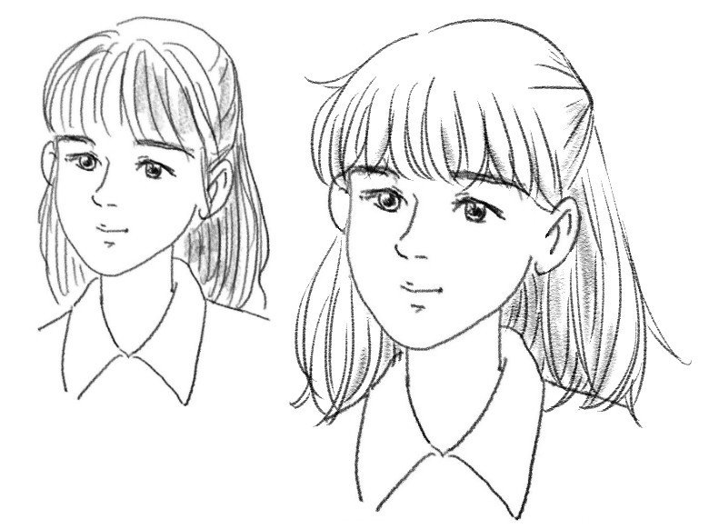 おえかき教室 3 卒業作品紹介と髪の描き方 猫野サラ Note おえかき教室 3 卒業作品紹介と髪の描き方 猫野サラ Note