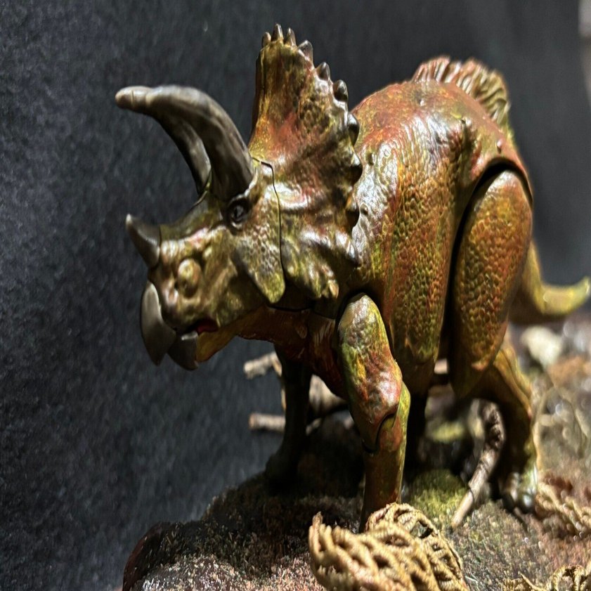 番外編 5歳娘が作る‼️トリケラトプスの親子のジオラマ‼️プラノ