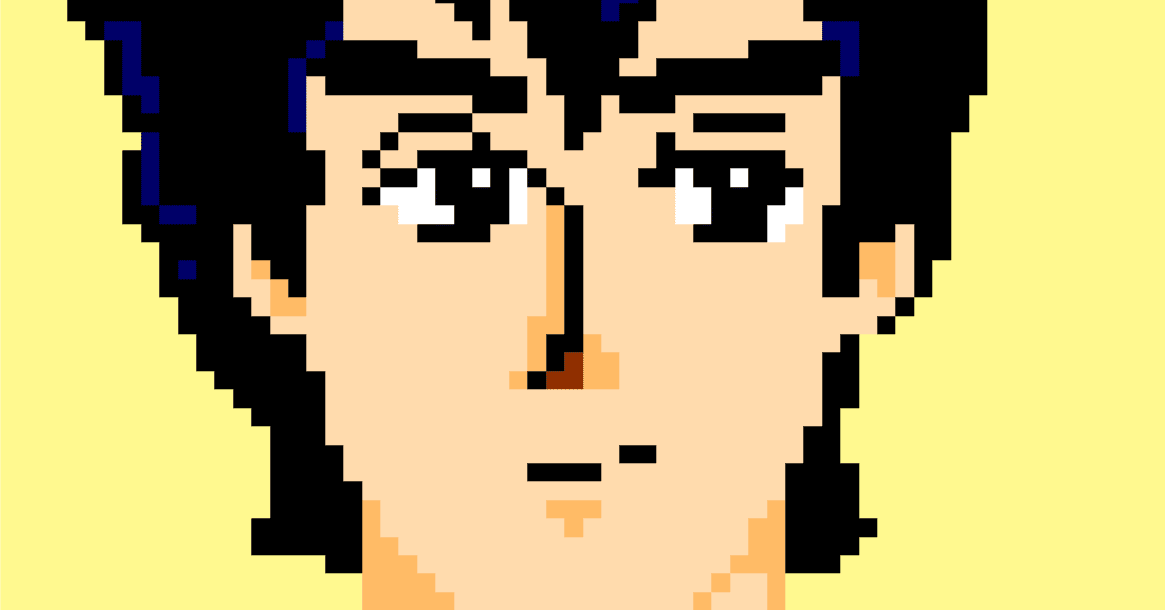 真正面の顔をドット絵で描く難易度が高い・・・｜MAKOTO