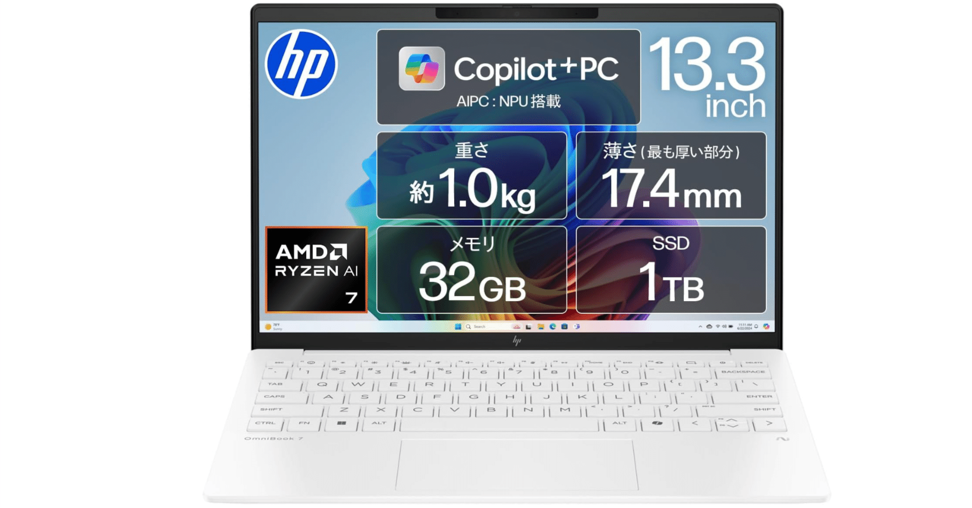 HP OmniBook 7 Aero 13-bg徹底解説｜超軽量1.0kg AI PC搭載ノート