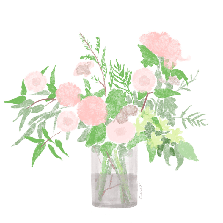 植物イラスト Procreate Cao イラストレーション Note